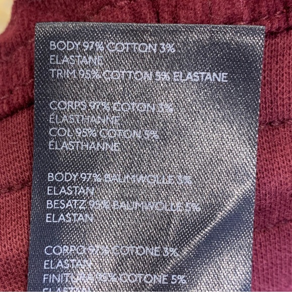 Anthropologie Leigh Corduroy Joggers Burgundy Size Medium - Picture 9 of 11